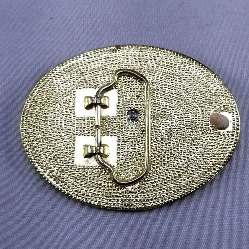 Belt Buckle Oval Bull Rider Rope Border Rodeo Western‎ Cowboy - Picture 5 of 8